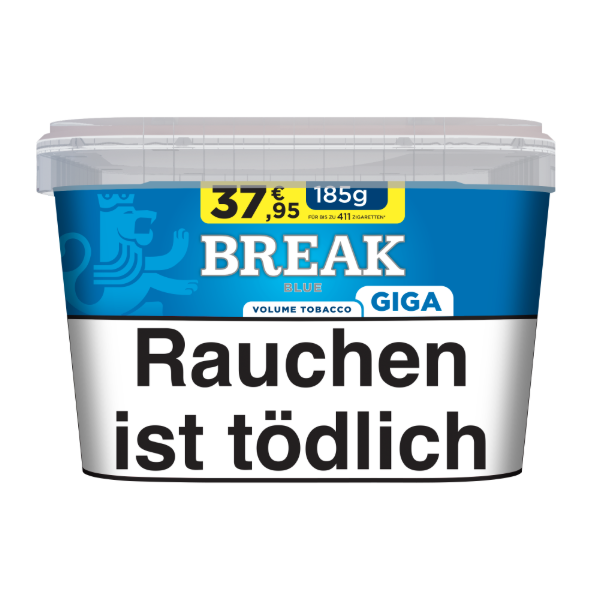 Break Blue Giga Volumentabak 1 x 185g Tabak Break Blue Giga Volumentabak 1 x 185g Tabak